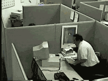 computer-gif - Showit Man hitting computer with keyboard