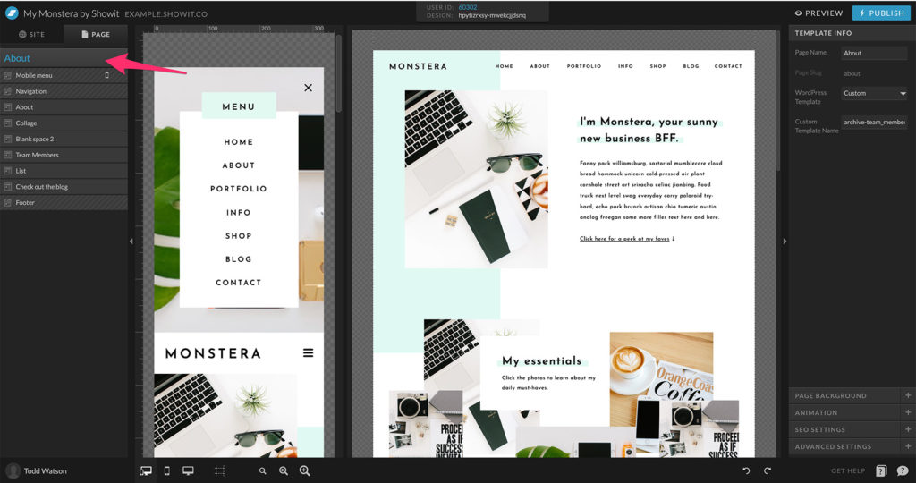21-Layer-Panel-Header-1 - Showit Top layer panel above all canvases on Showit