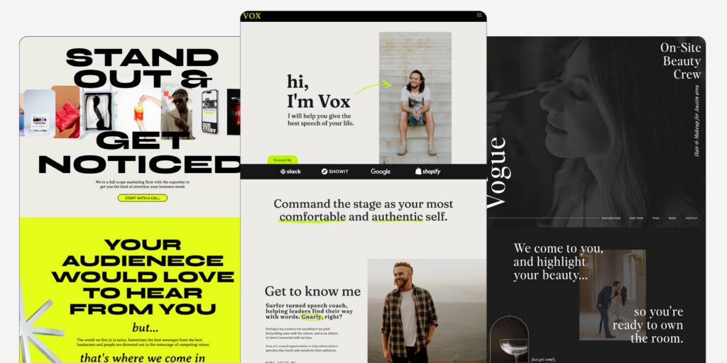Bold Templates - Showit Wordpress vs. Showit
