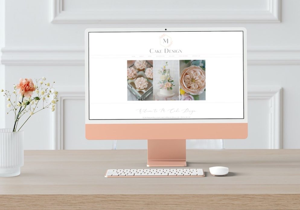 Cake Baker Website Inspiration Photo of Desktop version of Cake Design Website
