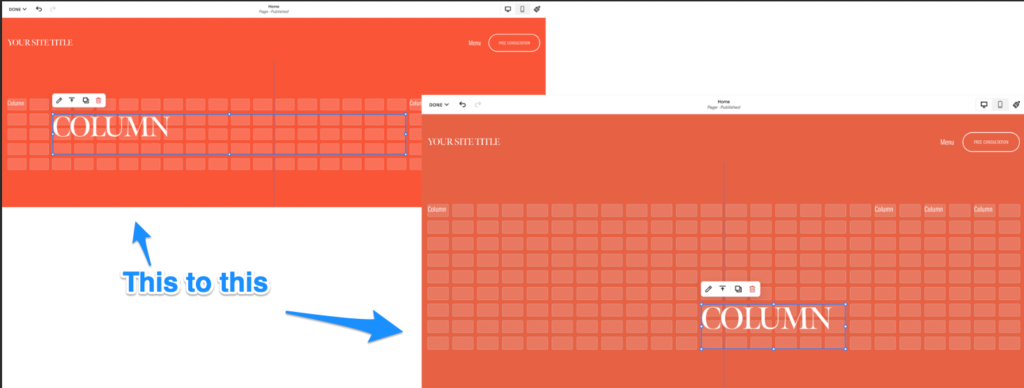 SquareSpace Fluid Engine block change.